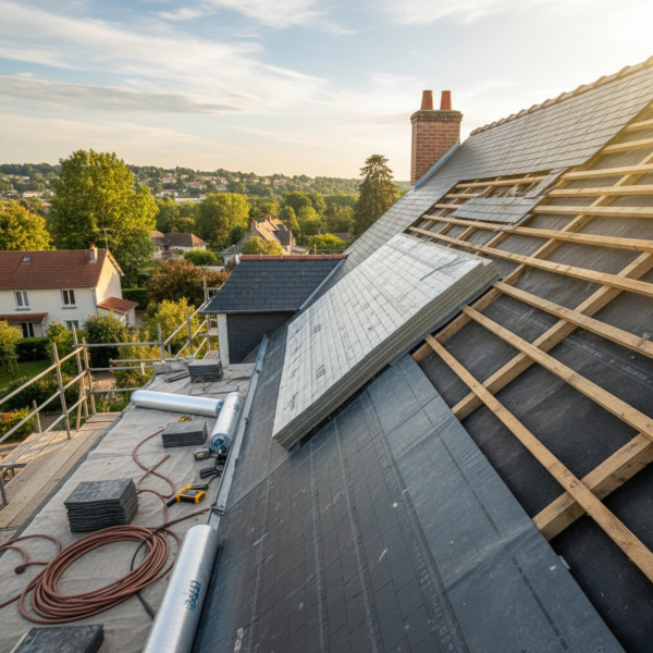 Isolation de toiture à Fontenay-aux-Roses : isolation thermique par la toiture avec adaptation à la charpente existante